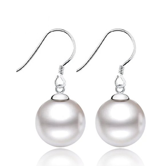 Jewelry - 10mm South Sea Shell Pearl S925 Dangle
